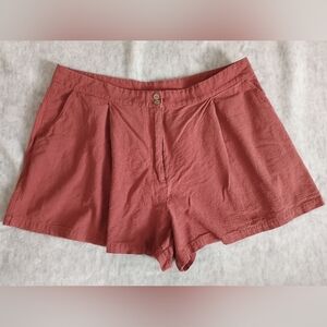 Shein | Size 3X High-Waist Pleated Shorts